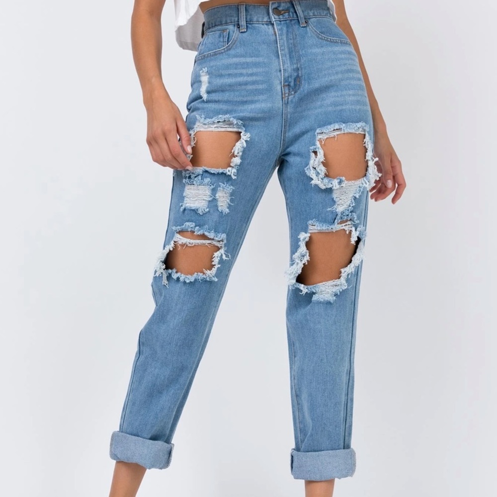 Princess Polly Destroyed Jeans